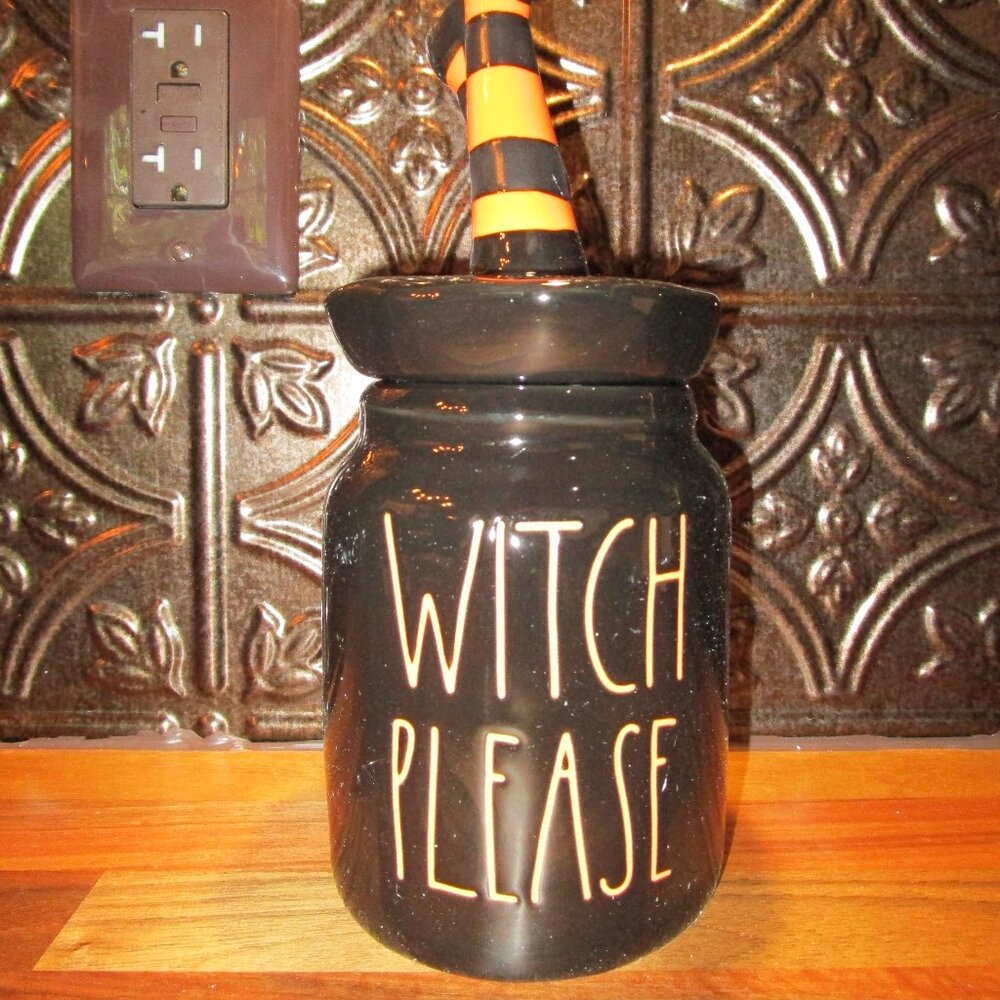 Rae Dunn Witch Please Figural Canister New in box